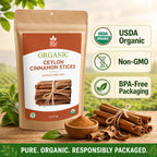 Organic Ceylon Cinnamon Sticks – True Cinnamon Quills