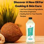 Organic Coconut Oil – USDA Certified Organic Cooking Oil, 34 fl oz