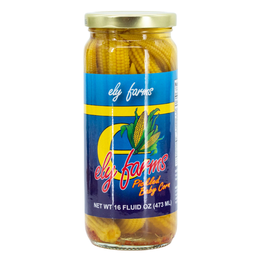 Pickled Baby Corn | Pack of 2 | 16 oz | Ely Farms