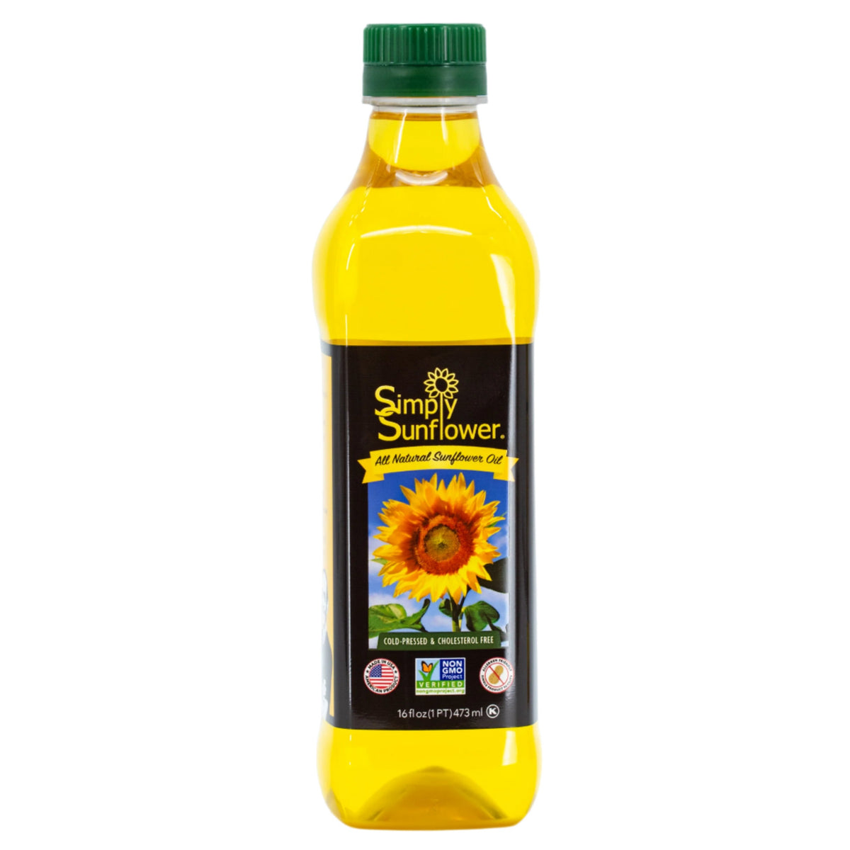 Sunflower Oil | Pack of 12 | 16 oz | Non GMO, Gluten Free, Vegan | Simply Sunflower