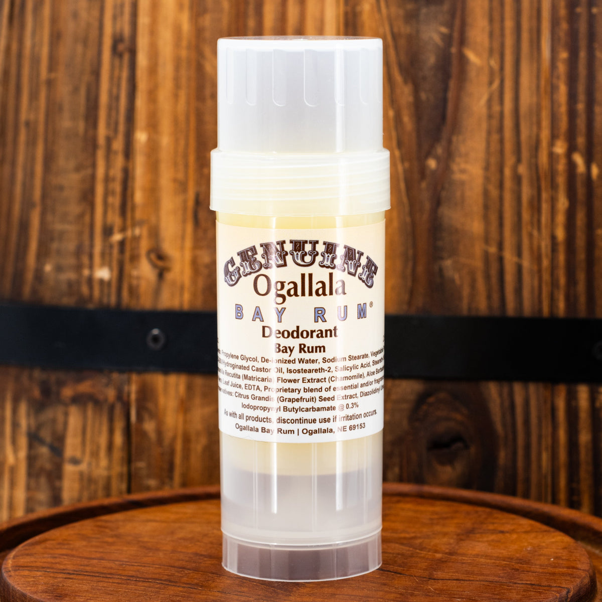 Bay Rum Scented Plant-Based Deodorant | 2.5 oz | Ogallala Bay Rum
