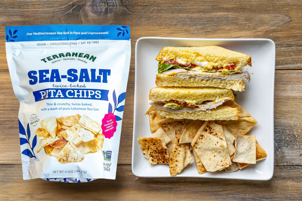 12 Pack Pita Chip Variety (4 Za'atar Pita Chips, 4 Spicy Za'atar Pita Chips, 4 Sea Salt Pita Chips)