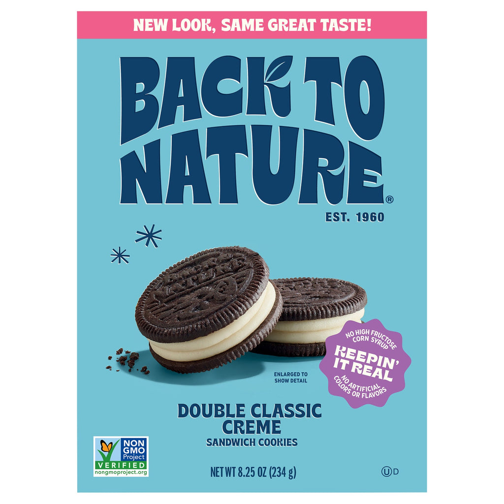 Back to Nature Classic Double Creme Sandwich Cookies, 8.25 oz (Case of 6)