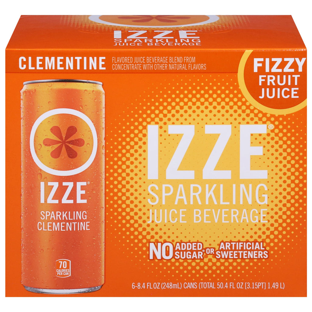 Izze Sparkling Clementine, 6 x 8.4 fl oz (Case of 4)