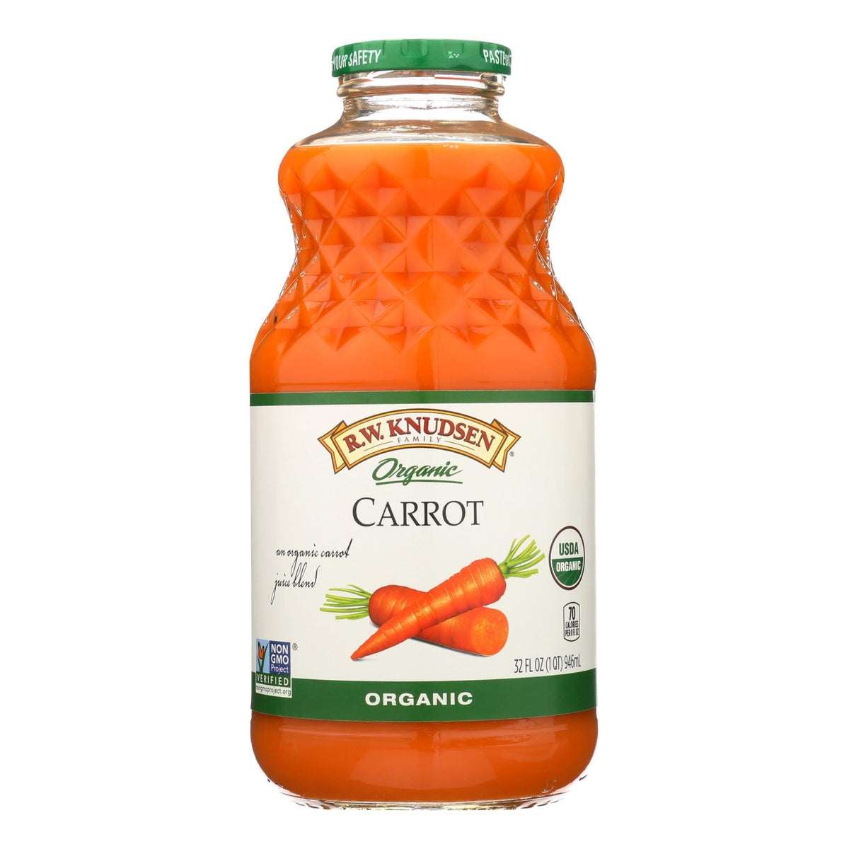 R.W. Knudsen Organic Carrot Juice, 32 fl oz (Case of 6)