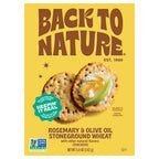 Back to Nature Rosemary & Olive Oil Stoneground Wheat Crackers, 5 oz (Case of 6)