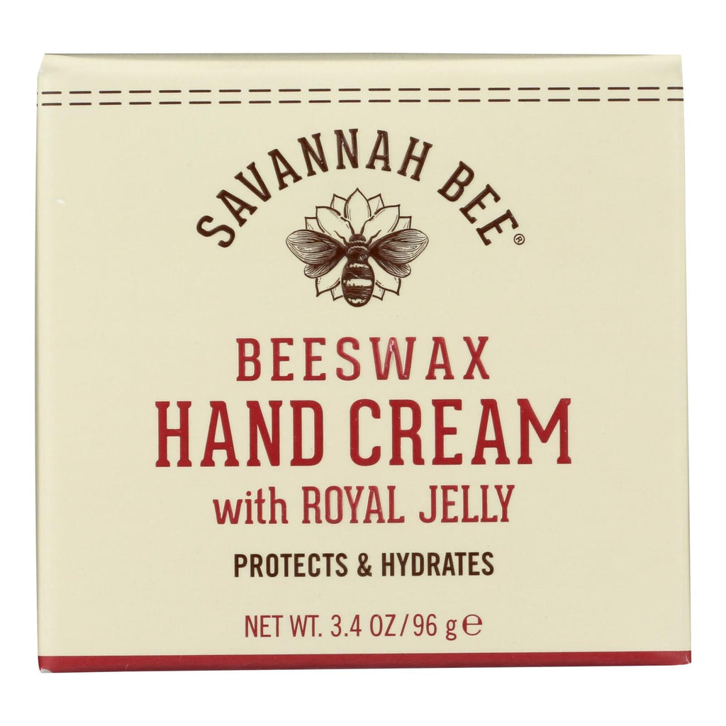 Savannah Bee Beeswax Hand Cream, 3.4 fl oz (Case of 6)