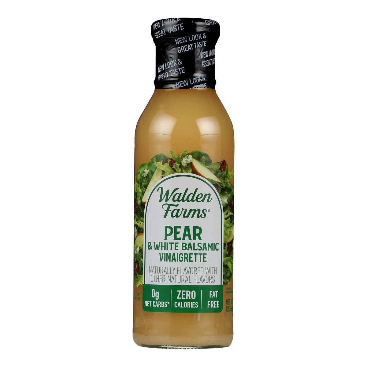 Walden Farms Calorie Free Pear and White Balsamic Vinaigrette, 12 fl oz (Case of 6)