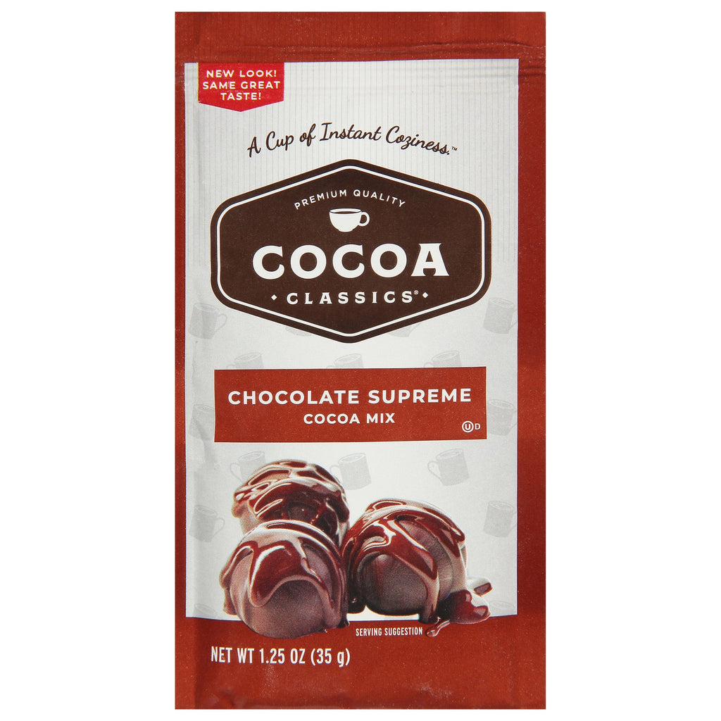 Cocoa Classics Chocolate Supreme Cocoa Packets, 1.25 oz (Case of 12)