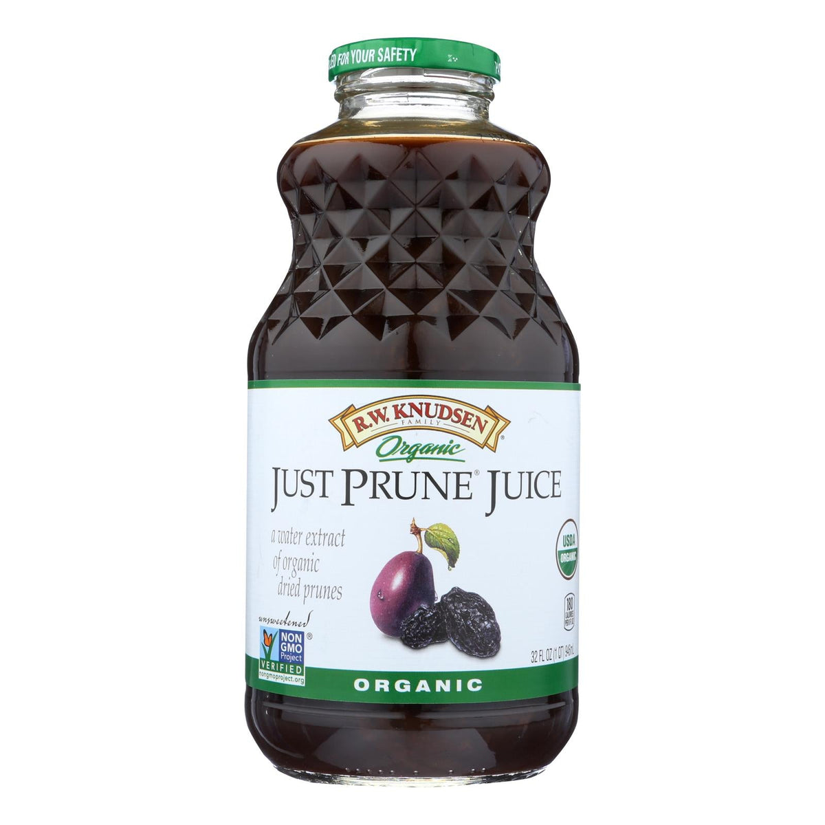 R.W. Knudsen Organic Prune Juice, 32 fl oz (Case of 6)