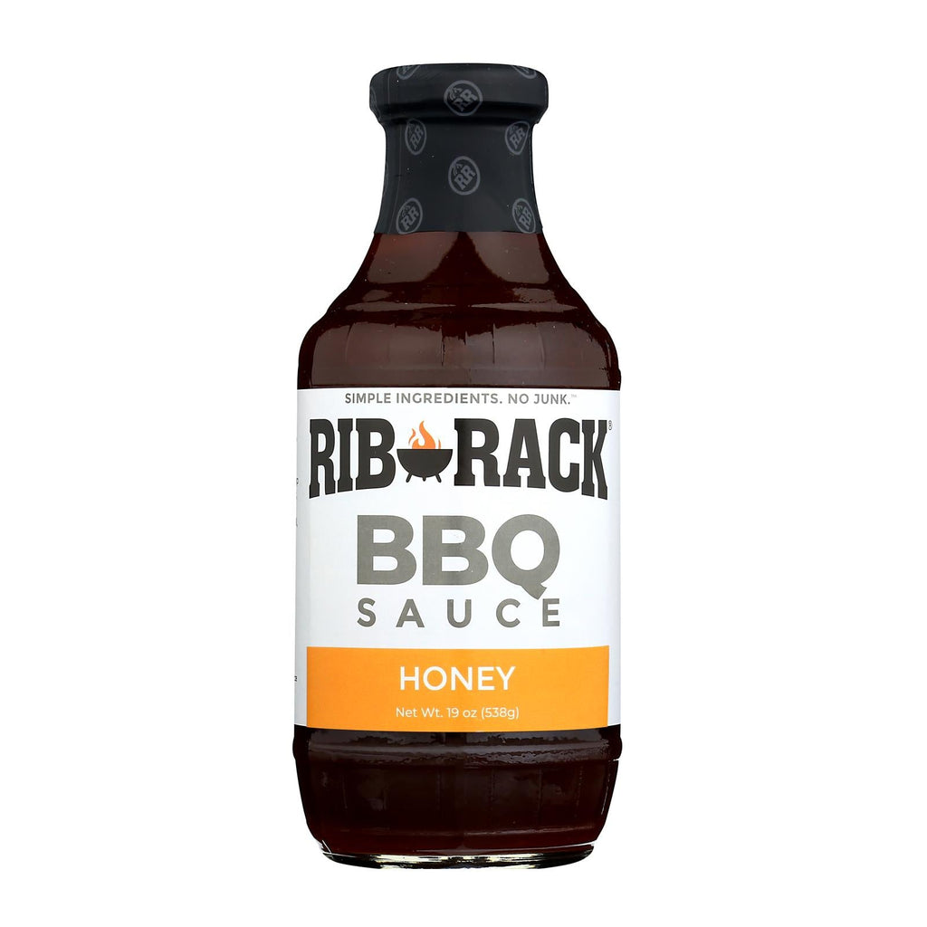 Rib Rack Sweet Honey BBQ Sauce, 19 oz (Case of 6)