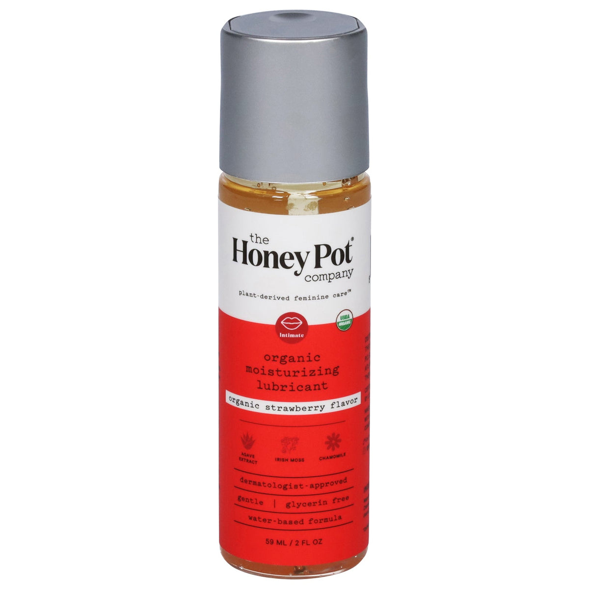 The Honey Pot Organic Strawberry Personal Lubricant, 2 fl oz