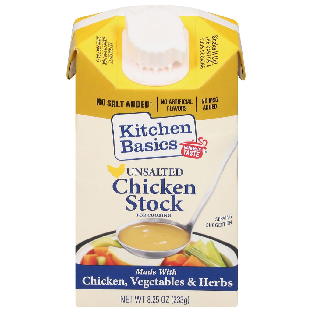 Kitchen Basics No Salt Added Chicken Stock, 8.25 fl oz (Case of 12)