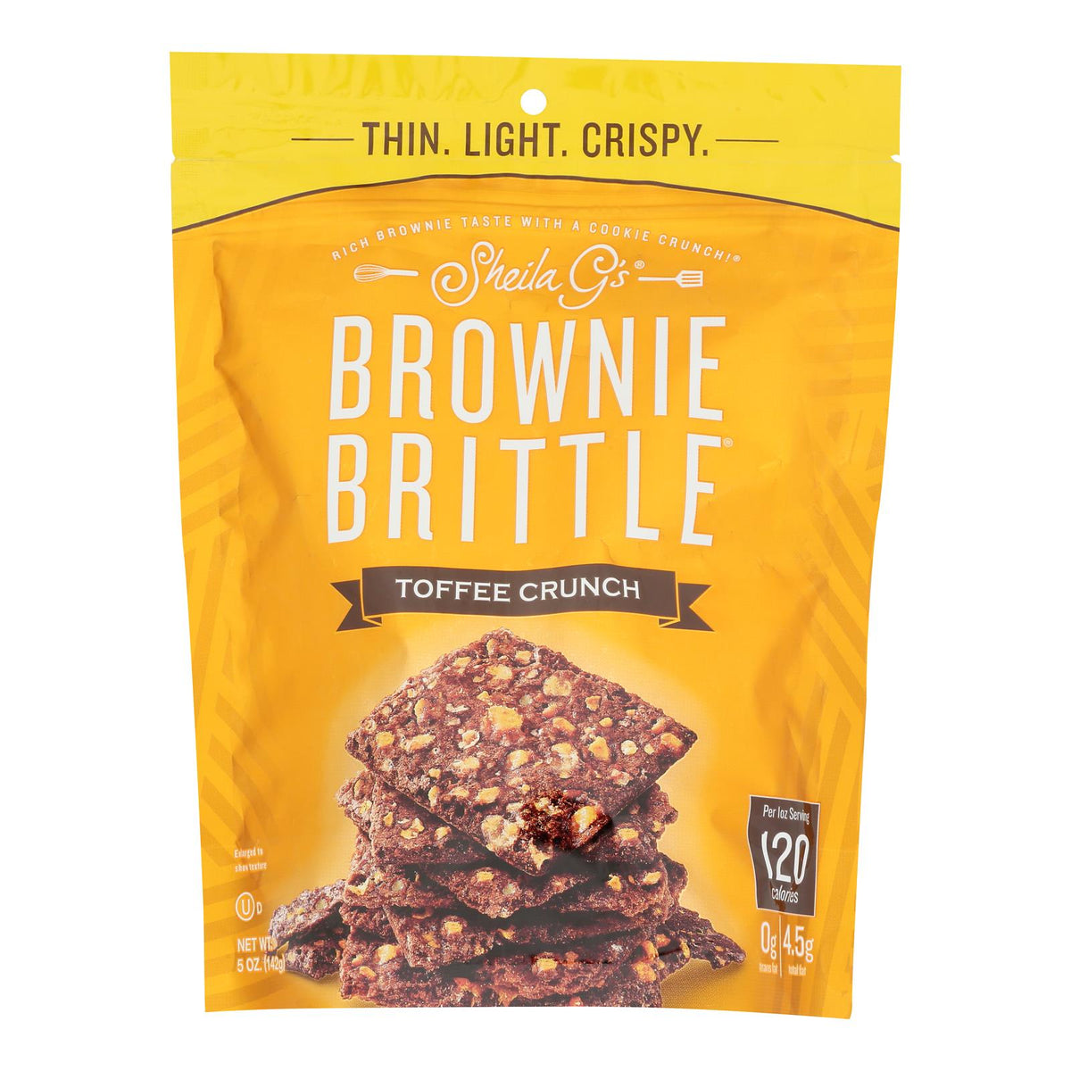 Sheila G's Toffee Crunch Brownie Brittle, 5 oz (Case of 6)