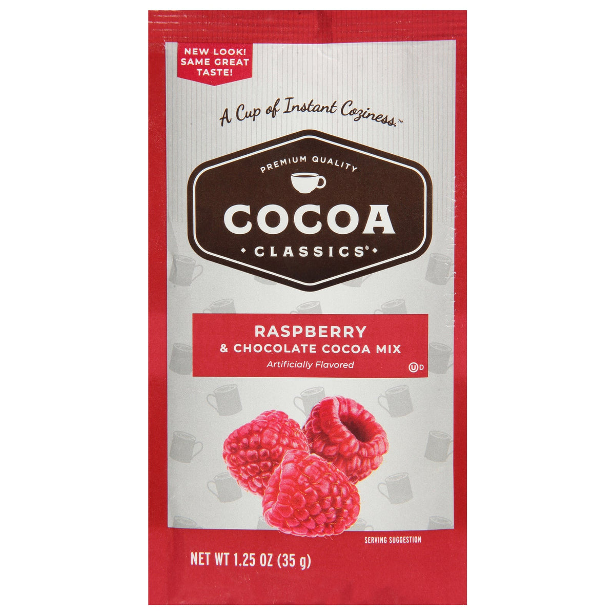 Cocoa Classics Chocolate Raspberry Cocoa Packets, 1.25 oz (Case of 12)
