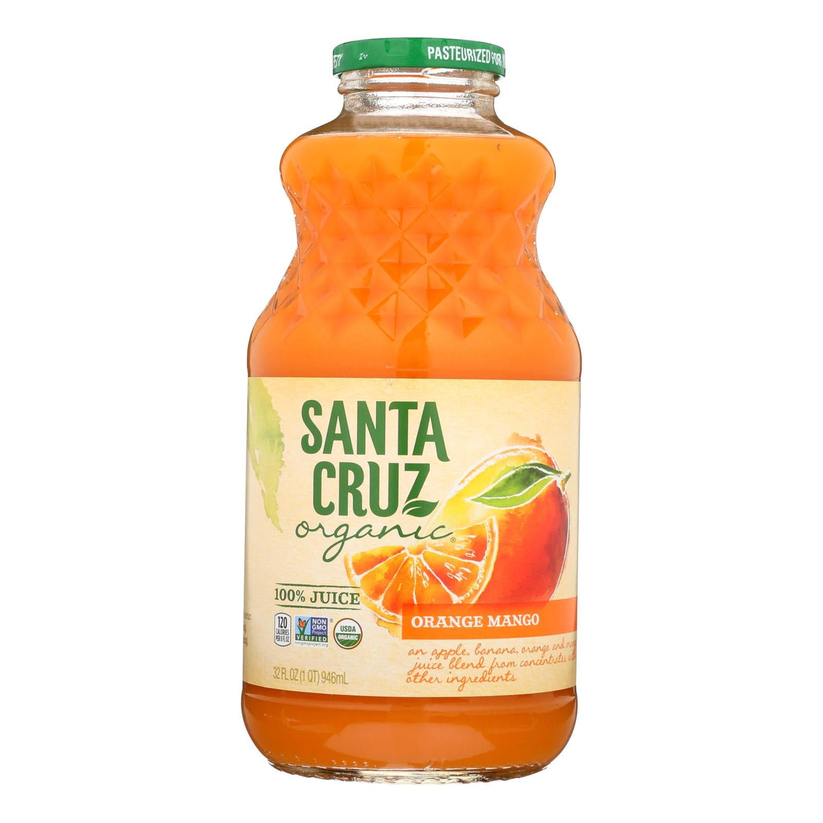 Santa Cruz Organic Orange Mango Juice, 32 fl oz (Case of 6)
