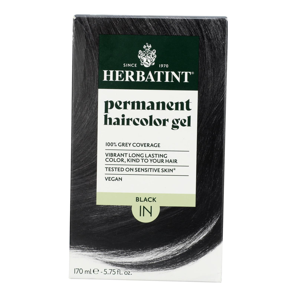 Herbatint 1N Black Hair Color, 5.75 fl oz