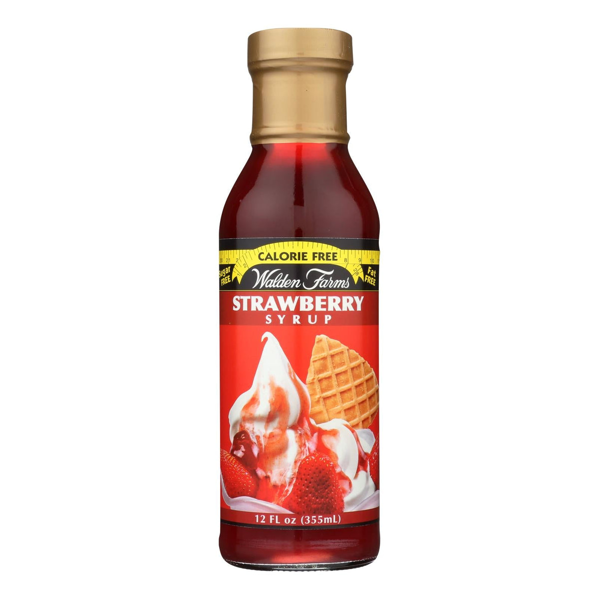 Walden Farms Sugar Free Strawberry Syrup, 12 fl oz (Case of 6)