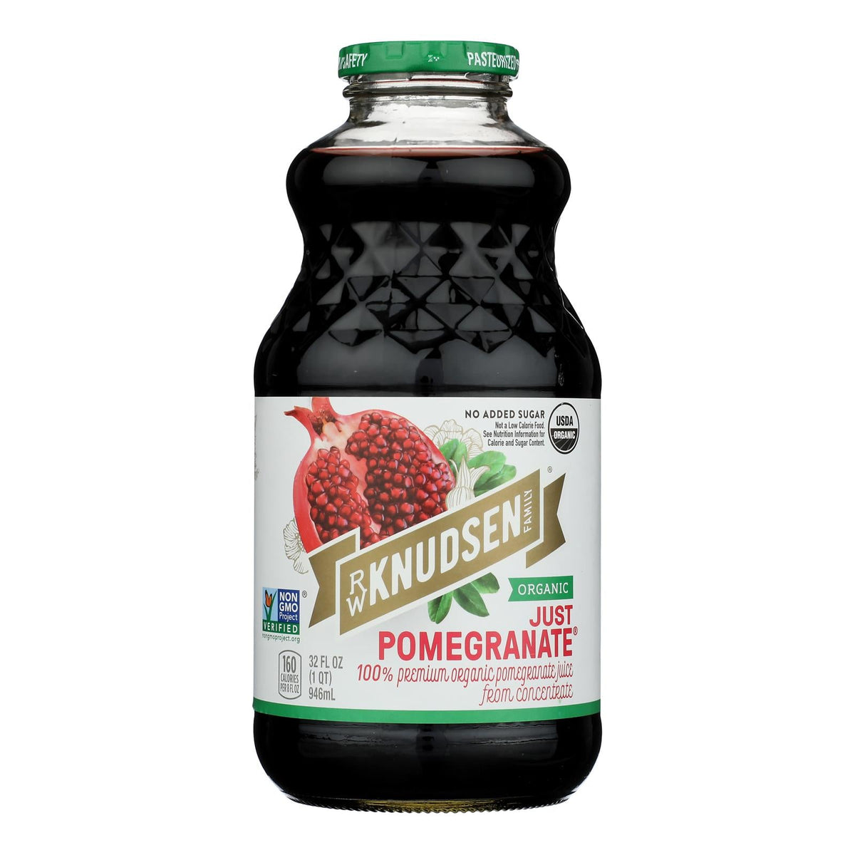 R.W. Knudsen Organic Just Pomegranate Juice, 32 fl oz (Case of 6)