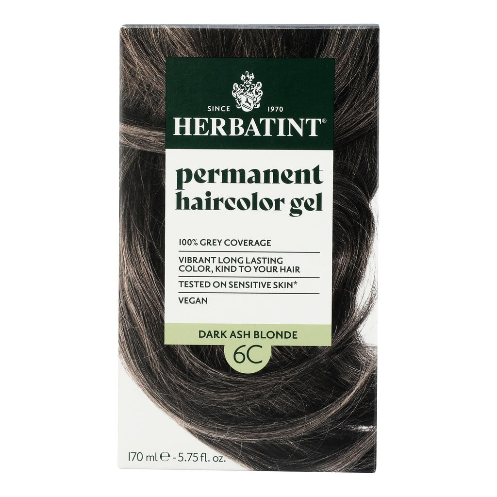 Herbatint 6C Dark Ash Blonde Hair Color, 5.75 fl oz