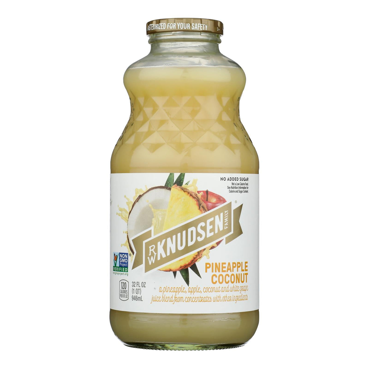 R.W. Knudsen Pineapple Coconut Juice, 32 fl oz (Case of 6)