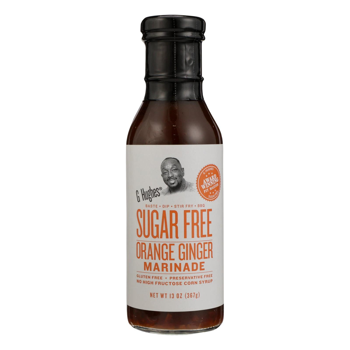G Hughes Sugar Free Orange Ginger Marinade, 13 oz (Case of 6)