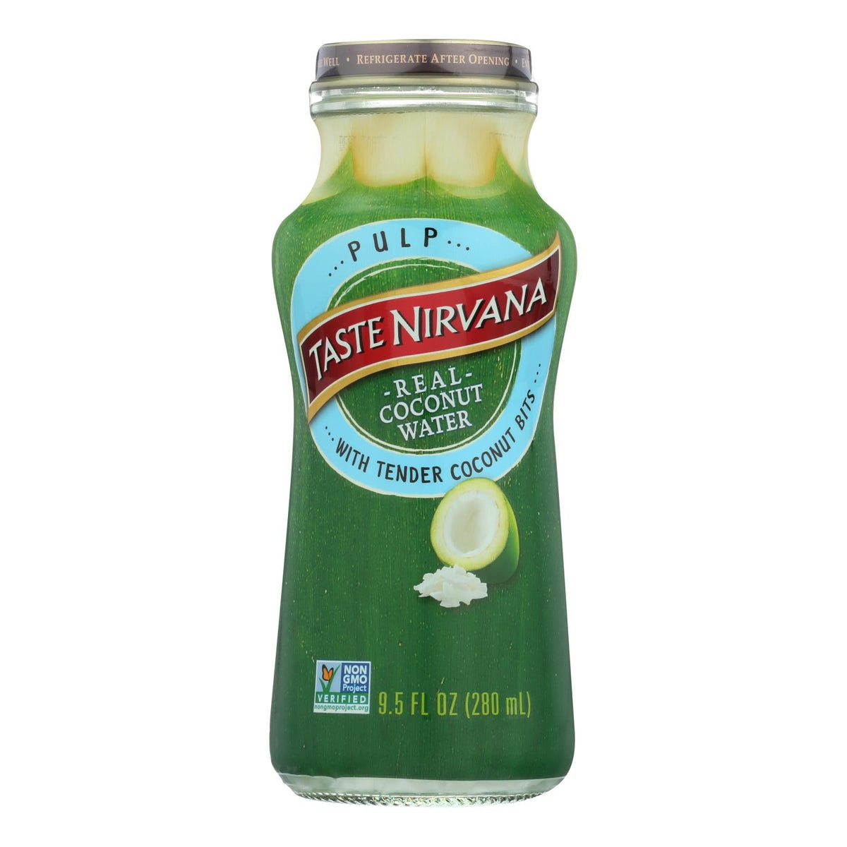 Taste Nirvana Coconut Water with Pulp, 9.5 fl oz (Case of 12)