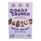 Daily Crunch Cacao Sea Salt Sprouted Almonds, 4 oz (Case of 6)