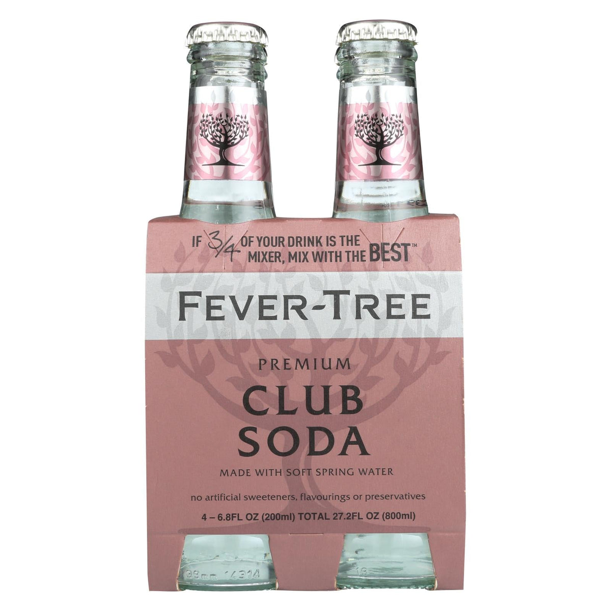 Fever-Tree Spring Soda Water, 6.8 fl oz (Case of 6)