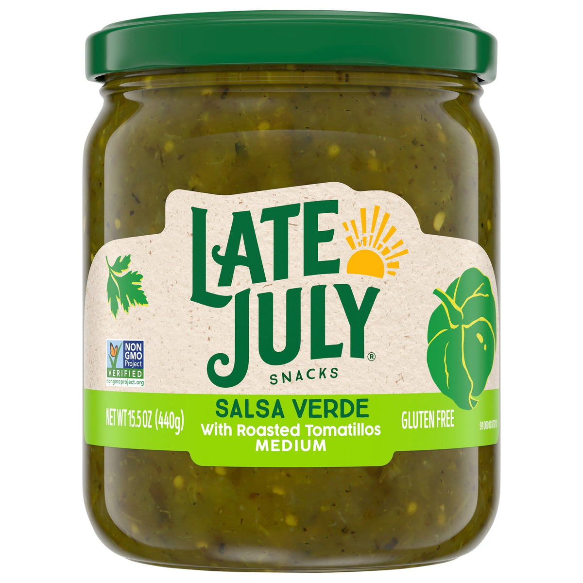 Late July Medium Salsa Verde, 15.5 oz (Case of 12)