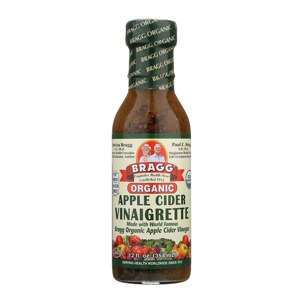Bragg Organic Raw Apple Cider Vinaigrette Dressing, 12 fl oz (Case of 6)