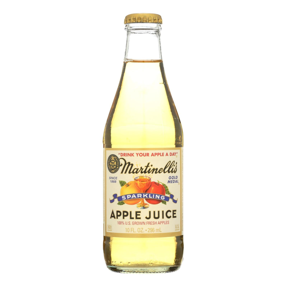 Martinelli's Sparkling Apple Juice, 10 fl oz (Case of 12)