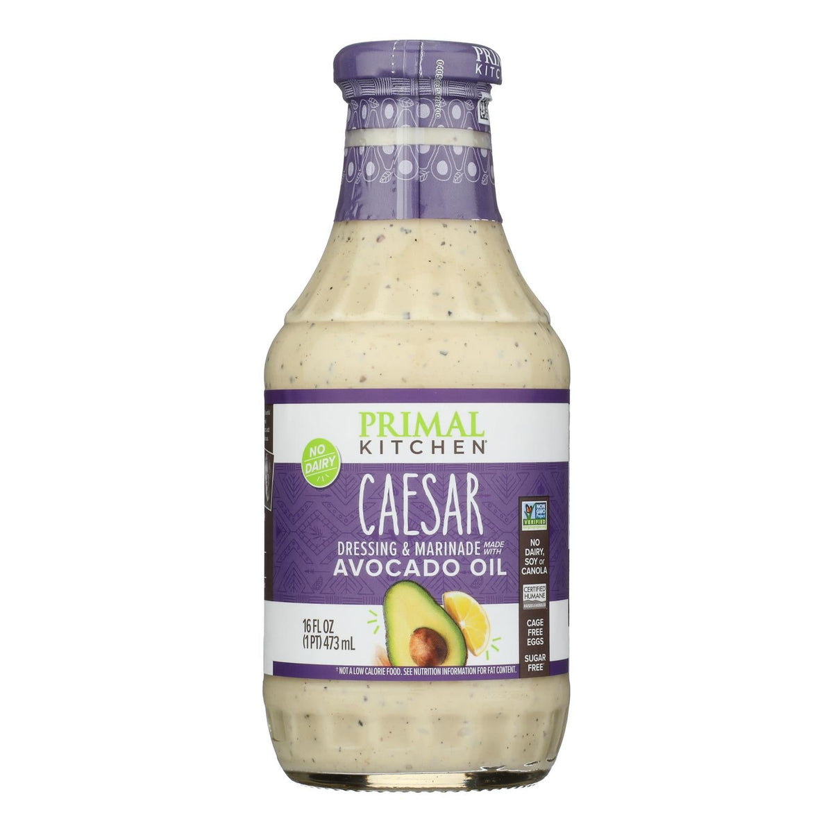 Primal Kitchen Caesar Dressing with Avocado Oil, 16 oz (Case of 6)