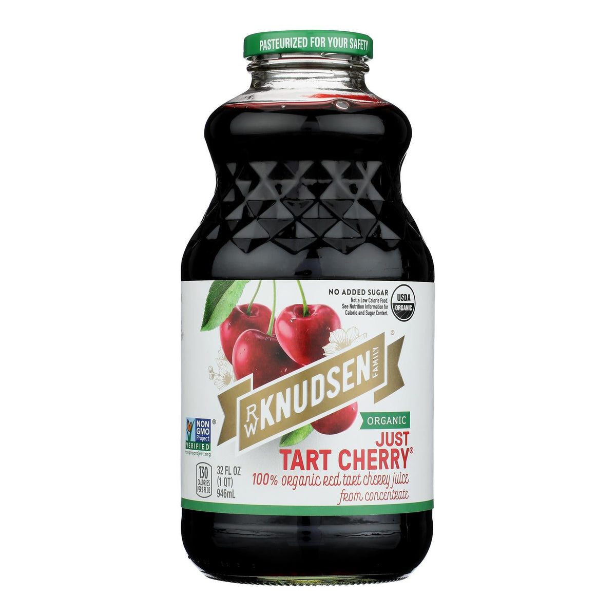 R.W. Knudsen Organic Just Tart Cherry Juice, 32 fl oz (Case of 6)