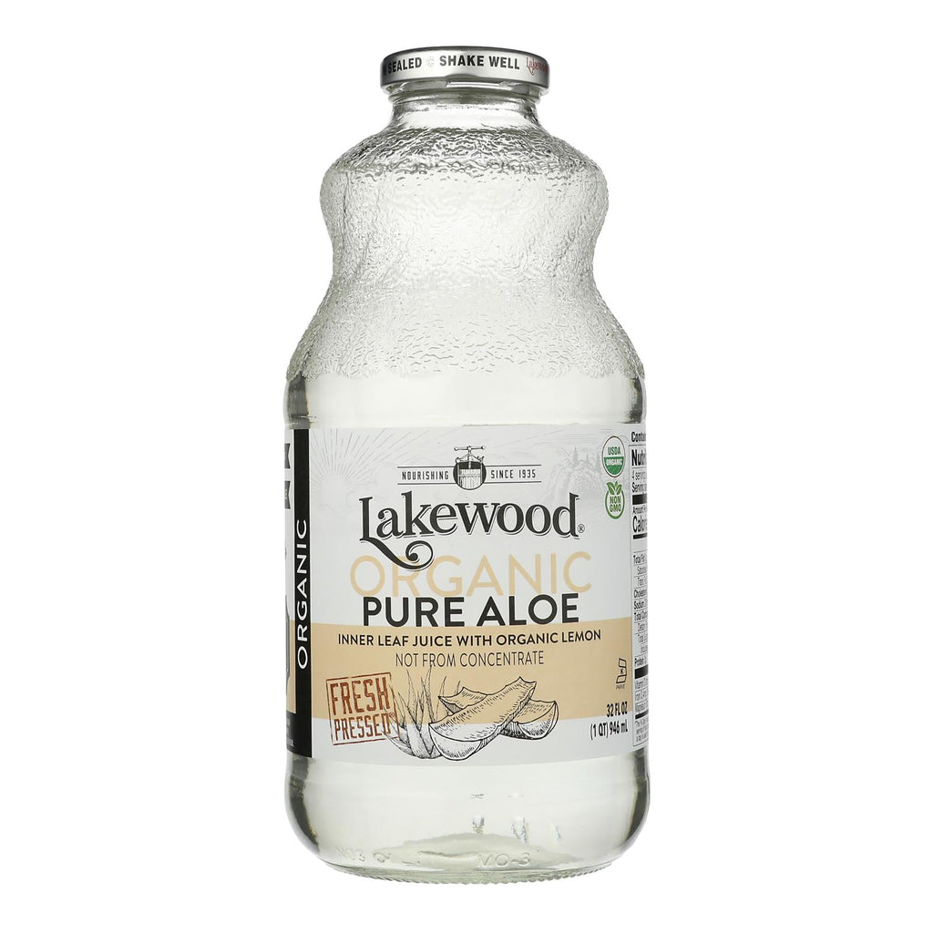 Lakewood Organic Fresh Pressed Aloe Juice, Inner Fillet, 32 oz