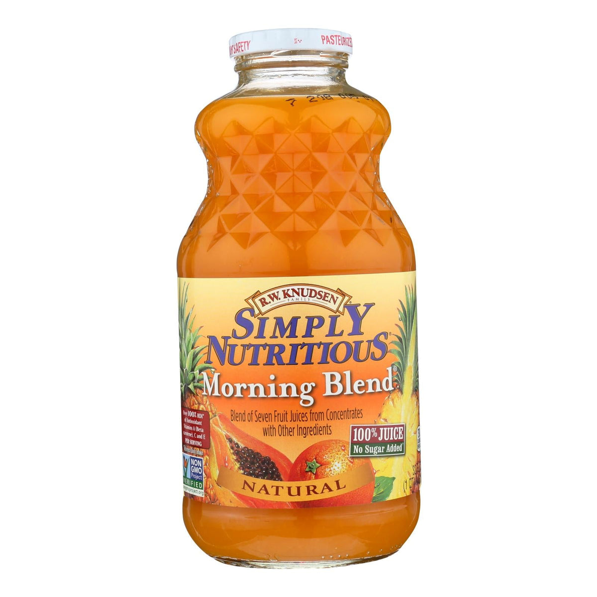R.W. Knudsen Simply Nutritious Morning Blend Juice, 32 fl oz (Case of 6)
