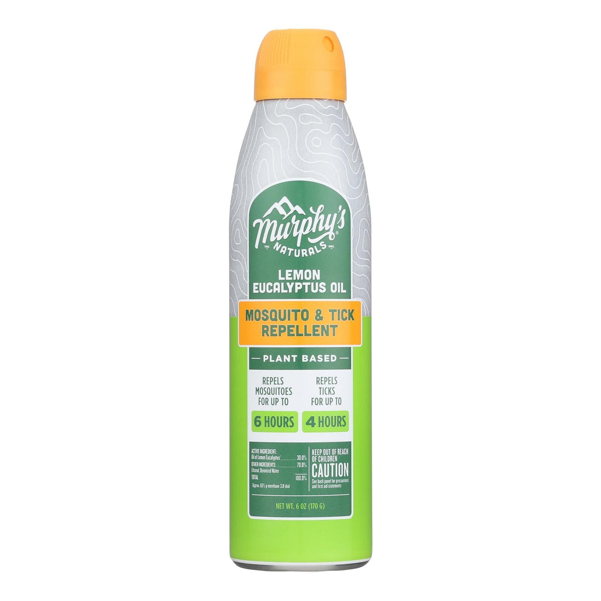 Murphy's Naturals Lemon Eucalyptus Mosquito & Tick Repellent, 6 fl oz (Case of 6)