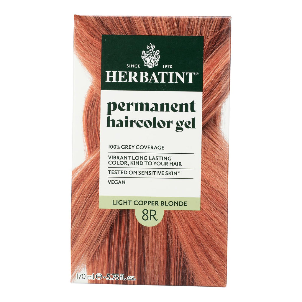 Herbatint 8R Light Copper Blonde Hair Color, 5.75 fl oz