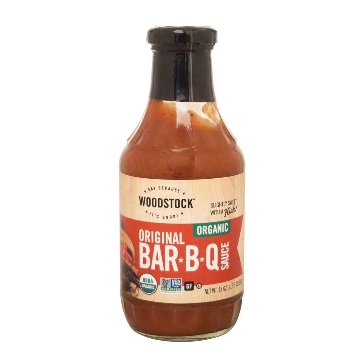 Woodstock Organic BBQ Sauce, 18 oz (Case of 12)