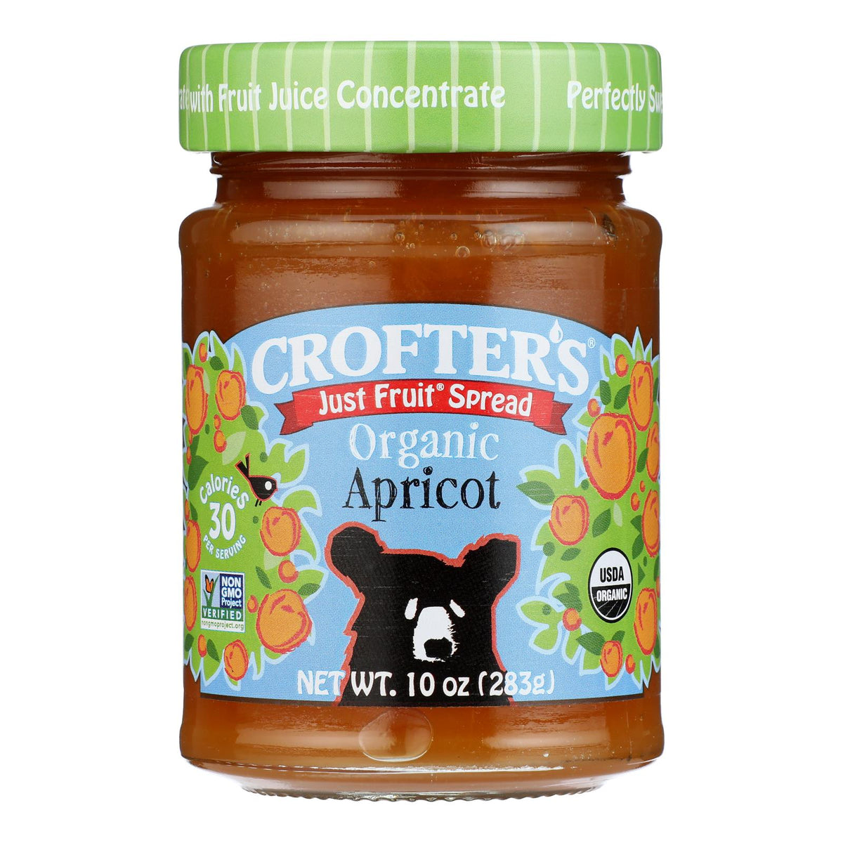 Crofter's Organic Just Fruit Spread, Apricot, 10 oz (Case of 6)