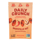 Daily Crunch Nashville Hot Sprouted Almonds, 4 oz (Case of 6)