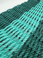Hunter Green & Teal Lobster Rope Doormat