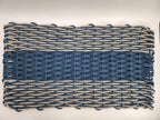Navy Blue & Tan Double Weave Lobster Rope Doormat