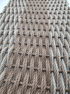 Brown & Tan Double Weave Lobster Rope Doormat