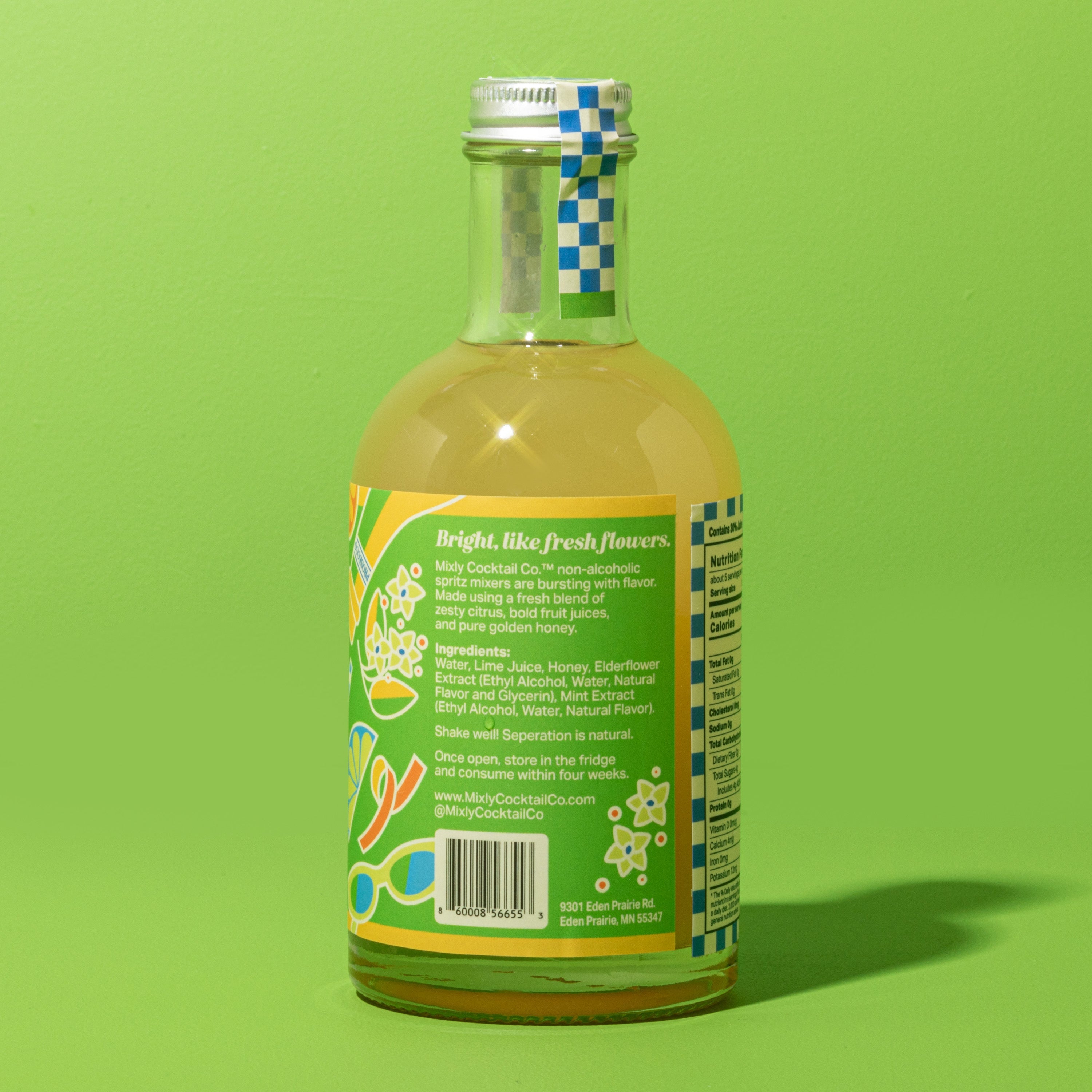Elderflower Mint Spritz | Non Alcoholic Cocktail & Mocktail Mixer