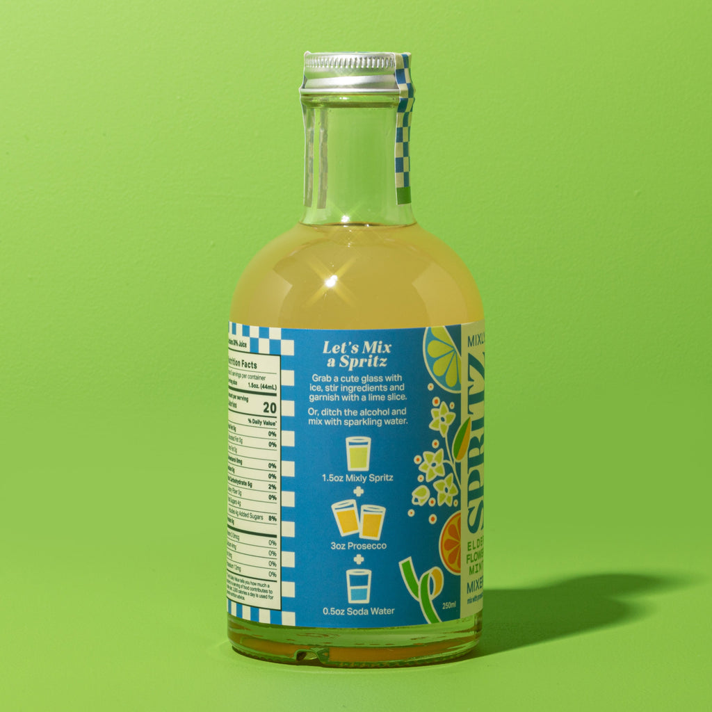 Elderflower Mint Spritz | Non Alcoholic Cocktail & Mocktail Mixer