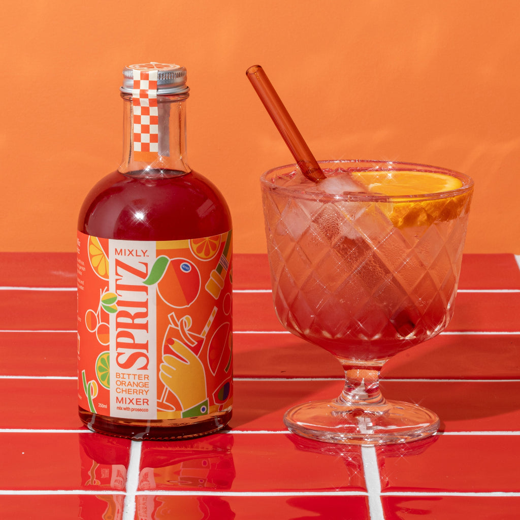 Bitter Orange Cherry Spritz | Non Alcoholic Cocktail & Mocktail Mixer