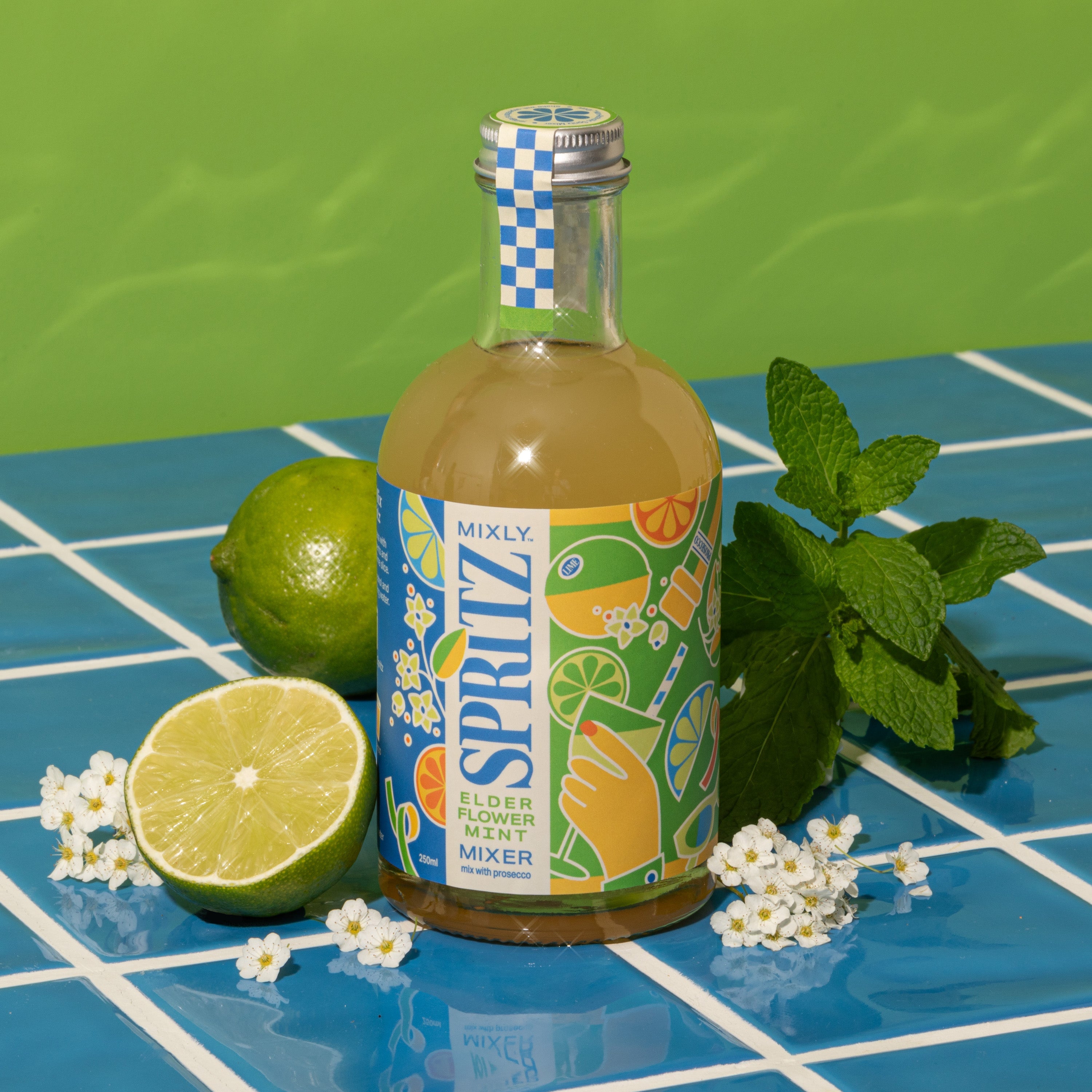 Elderflower Mint Spritz | Non Alcoholic Cocktail & Mocktail Mixer