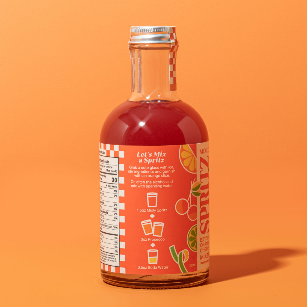 Bitter Orange Cherry Spritz | Non Alcoholic Cocktail & Mocktail Mixer