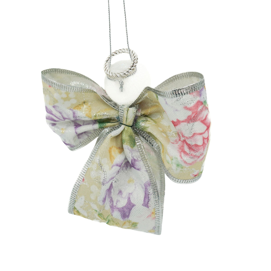Angel Ribbon Ornament | Floral | Heirloom Treasures
